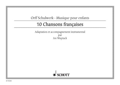 Dix Chansons Françaises - Score