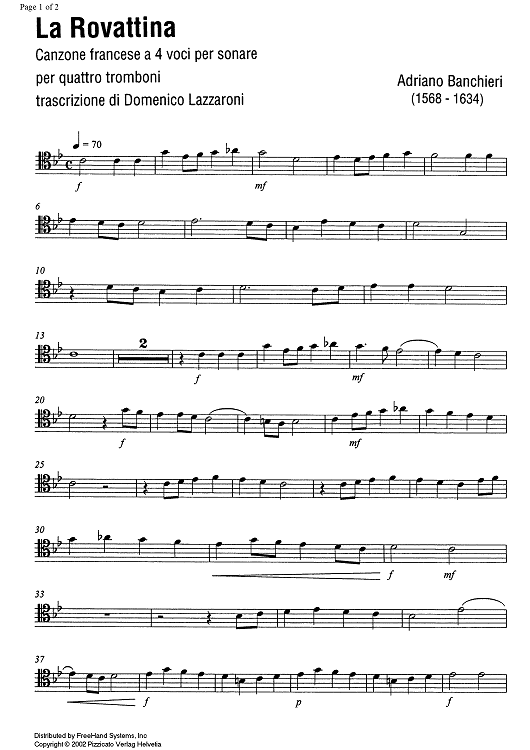 La Rovattina - Trombone 1
