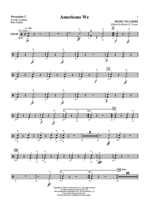 Americans We - Percussion 2