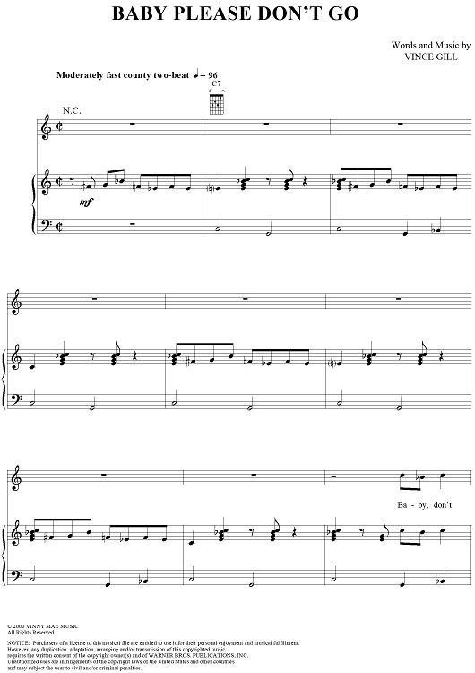 Baby Please Don't Go