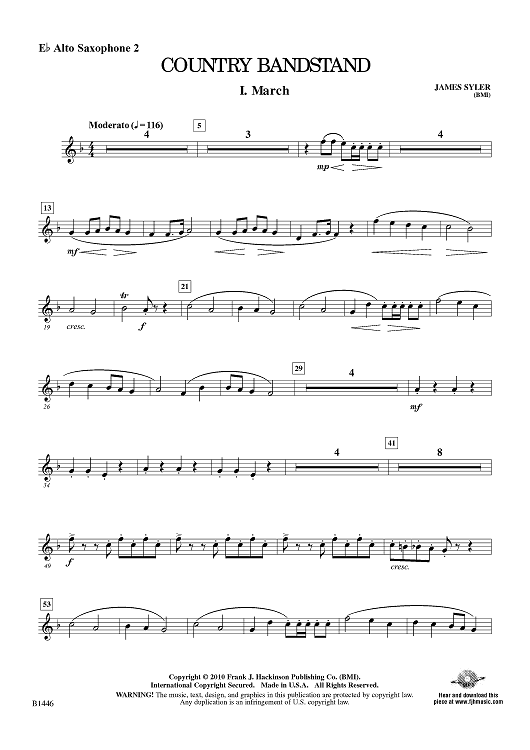Country Bandstand - Eb Alto Sax 2