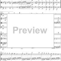 String Quartet No. 1, Movement 4 - Score