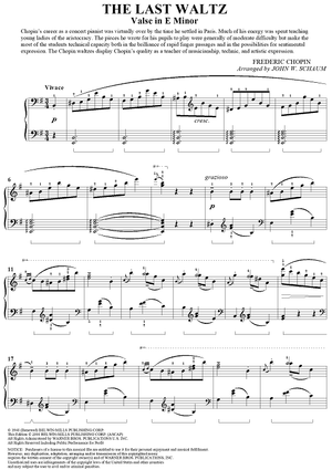 The Last Waltz (Valse in E Minor)