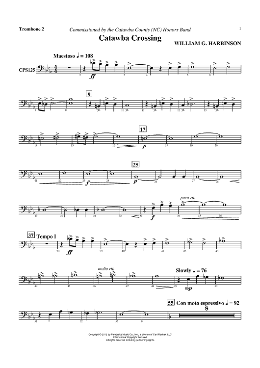 Catawba Crossing - Trombone 2
