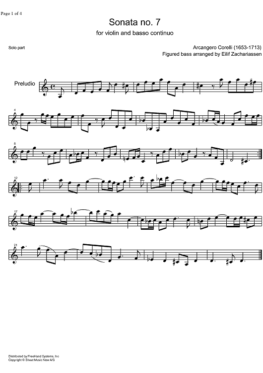 Sonata No. 7 - Violin