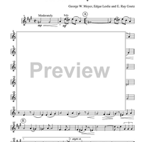 Music for Four, Collection No. 2 - Early Pop Favorites - Part 2 Clarinet in Bb