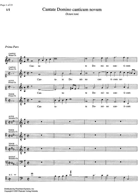 Cantate Domino canticum novum