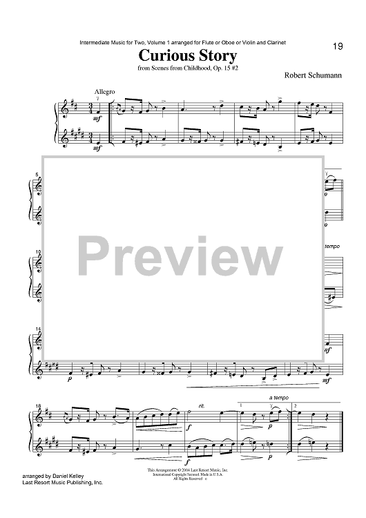 Curious Story - from Scenes from Childhood, Op. 15 #2