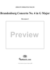 Brandenburg Concerto No. 4: Andante - Score