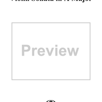 Violin Sonata No. 6 - Piano Score