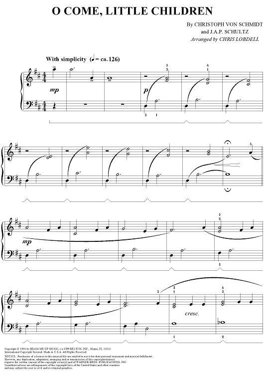 O Come, Little Children