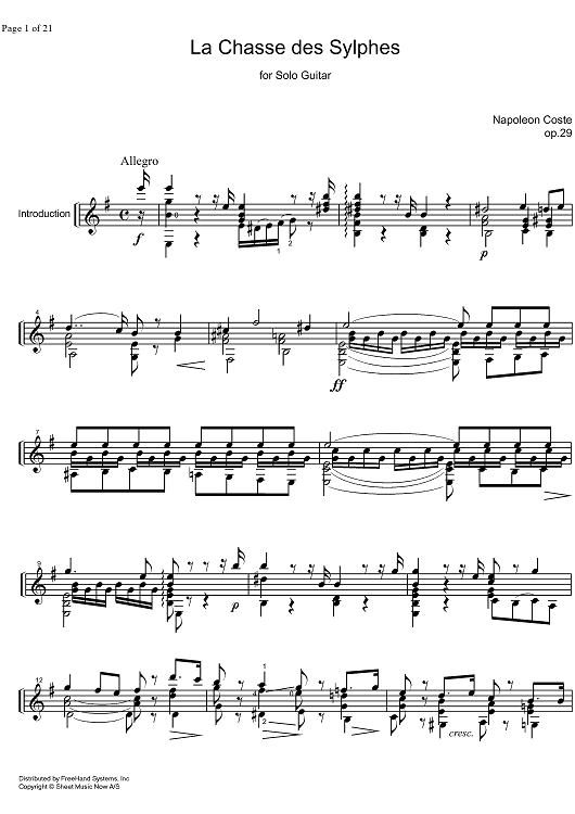 La Chasse des Sylphes Op.29