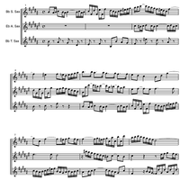Three Part Sinfonia No.12 BWV 798 A Major - Score