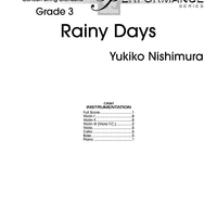 Rainy Days - Score
