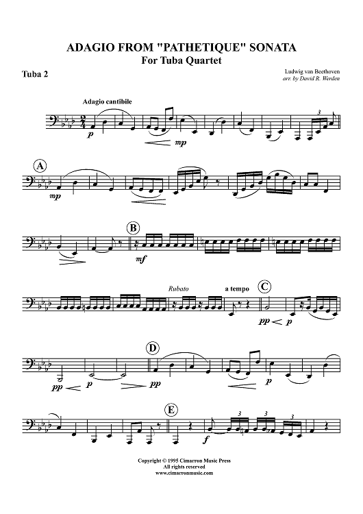 Adagio from "Pathetique" Sonata - Tuba 2