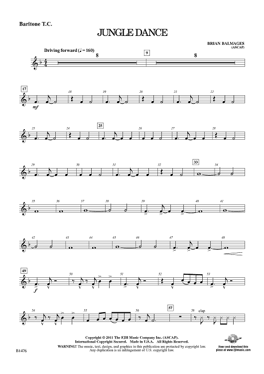 Jungle Dance - Baritone TC