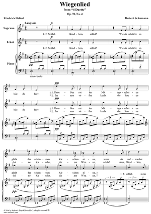 Wiegenlied, Op. 78, No. 4