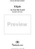 As God the Lord - No. 10 from "Elijah", part 1