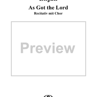 As God the Lord - No. 10 from "Elijah", part 1
