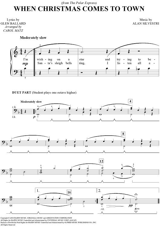 When Christmas Comes To Town