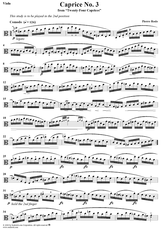 Caprice No. 3 from "Twenty-Four Caprices"