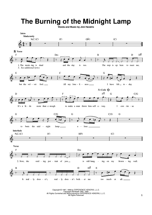 The Burning Of The Midnight Lamp