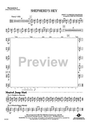 Shepherd's Hey - Percussion 1