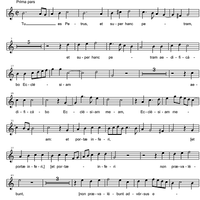 Tu es Petrus - Cantus 1