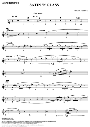 Satin 'N Glass - Tenor Saxophone 2