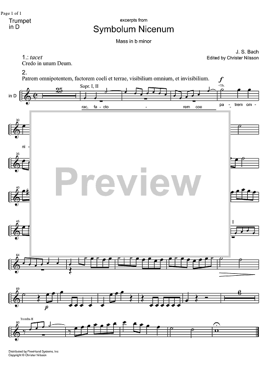Symbolum Nicenum from Mass b minor  BWV 232 exc.