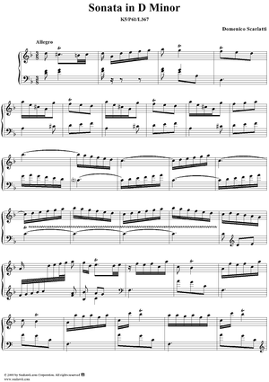 Sonata in D minor (K5/P61/L367)
