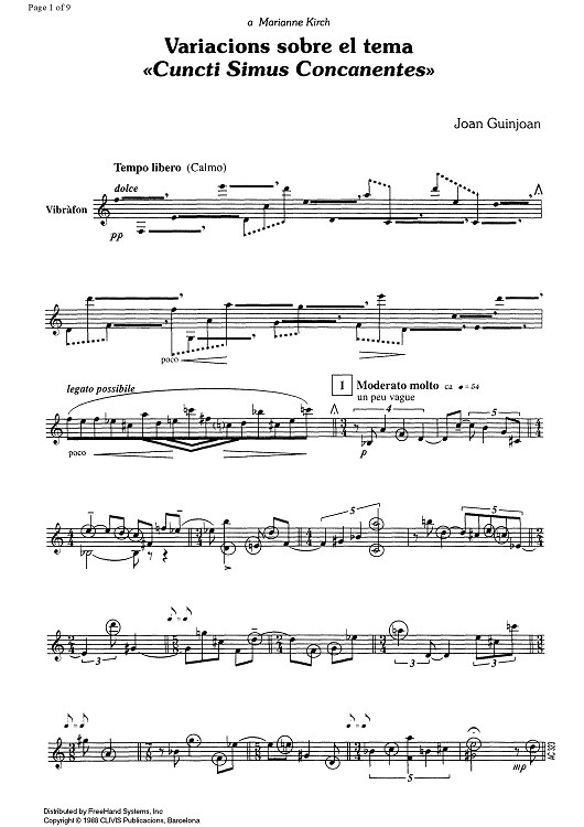 Variacions sobre el tema 'Cuncti Simus Concanentes'