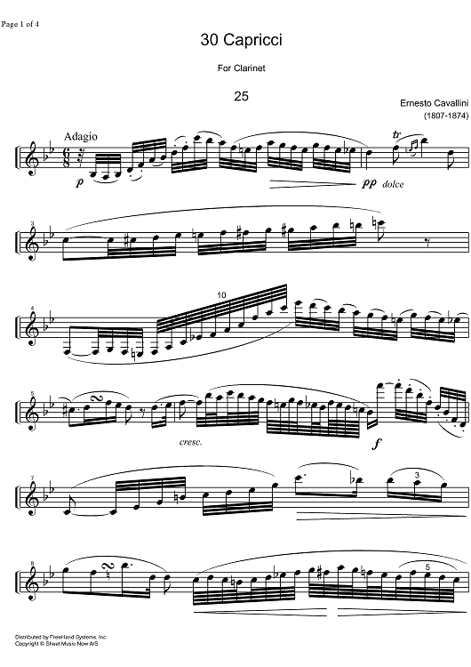 Capriccio No.25 B Major