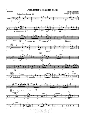 Alexander’s Ragtime Band - Trombone 2