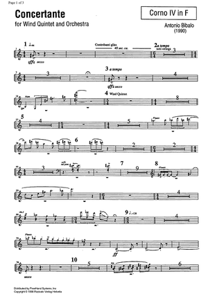 Concertante - Horn in F 4