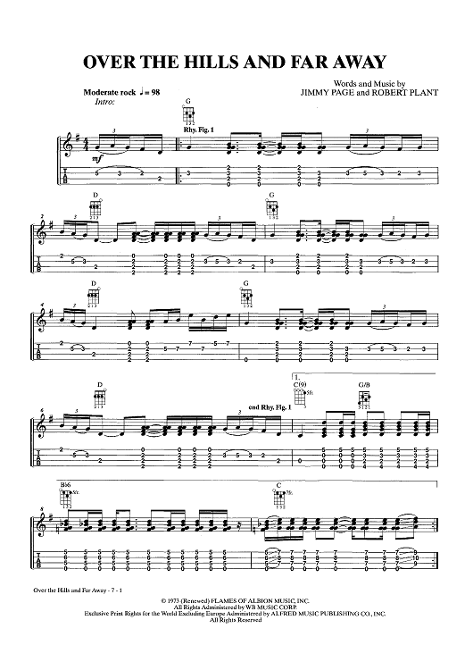 Over the Hills and Far Away