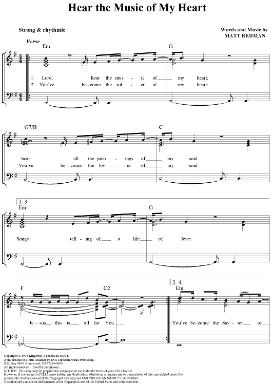 Hear the Music of My Heart