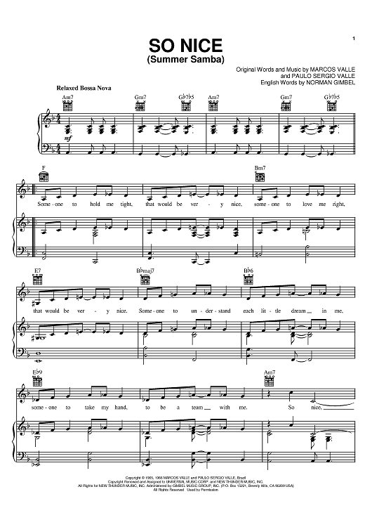 So Nice (Summer Samba)