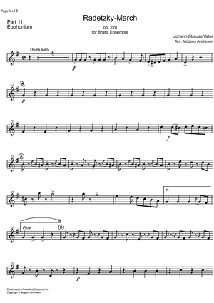 Radetzky Marsch Op.228 - Euphonium