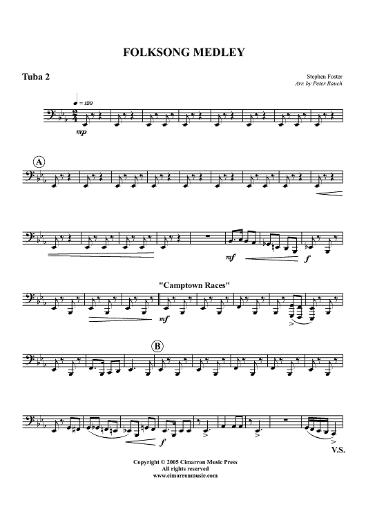 Folksong Medley - Tuba 2