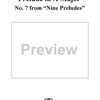Prelude in A major  - No. 7 from "Nine Preludes" op. 103