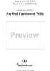 An Old Fashioned Wife