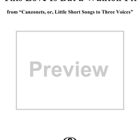 This Love Is But a Wanton Fit