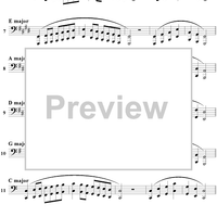 Major Scales with Arpeggio - Bass Clef Instruments