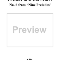 Prelude in E-flat minor  - No. 6 from "Nine Preludes" op. 103