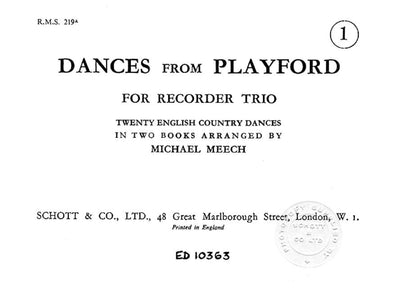 Dances from Playford - Performance Score