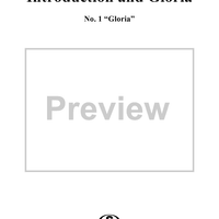 Introduction and Gloria, RV639: No. 1, Gloria