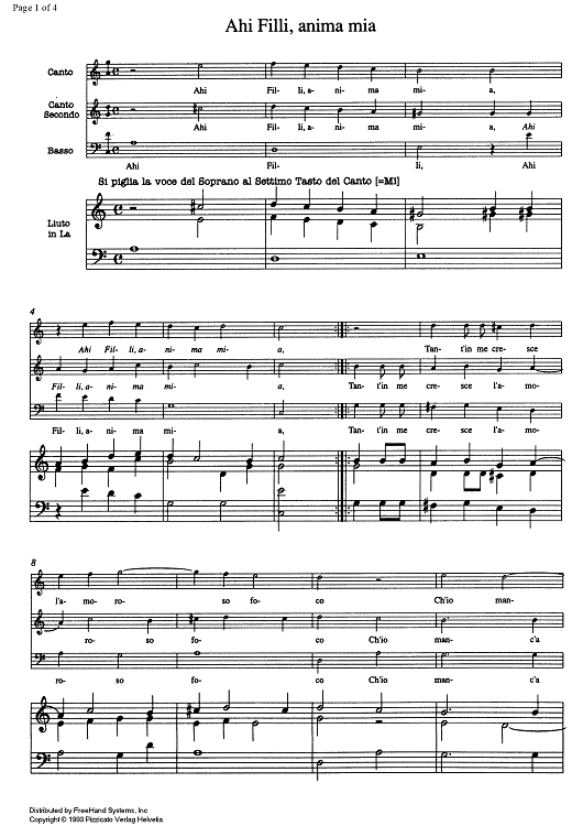 Ahi Filli, anima mia