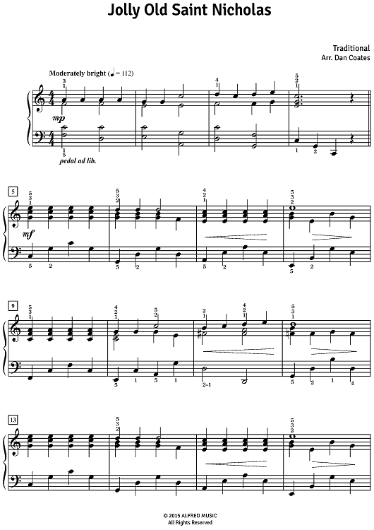 Jolly Old St Nicholas