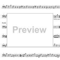 Divertimento No.11 D Major KV251 - Double Bass